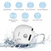 Sonic Vibrating Facial Cleansing Brush - 3 Brush Heads with 3 Modes, Waterproof, Smart Timer, Wireless Charging for Face Cleaning, Exfoliating and Massaging, Egg Shape, White