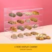 Large Acrylic Bakery Cake Display Cabinet Donuts Cupcake Pastries 4 Tier 5mm Thick