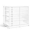 Large Acrylic Bakery Cake Display Cabinet Donuts Cupcake Pastries 4 Tier 5mm Thick
