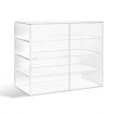 Large Acrylic Bakery Cake Display Cabinet Donuts Cupcake Pastries 4 Tier 5mm Thick