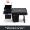 2x 20L Pull Out Trash Bin Kitchen Garbage Waste Basket Under Sink Rubbish w/ Soft-Close Slides