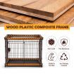 Petscene M Size Cat Dog Wire Crate Pet Cage Enclosure w/ WPC Frame