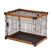 Petscene M Size Cat Dog Wire Crate Pet Cage Enclosure w/ WPC Frame