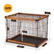 Dog Crate Puppy Playpen Doggy Cage Pet House Cat Kennel Home Enclosure WPC Frame Wire L