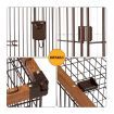 Dog Crate Puppy Playpen Doggy Cage Pet House Cat Kennel Home Enclosure WPC Frame Wire L