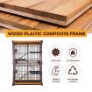 Large Cat Cage Rabbit Hutch Bunny Crate Ferret Kennel House Pet Enclosure Home WPC Frame Wired 3 Tiers
