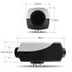 Diesel Air Heater 8kW 12V RV Kit Portable Vehicle Heater with LCD Remote Control Black