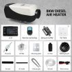 Diesel Air Heater 8kW 12V RV Kit Portable Vehicle Heater with LCD Remote Control Black