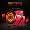 2-in-1 3000W Portable Electric Industrial Fan Heater Free Standing Carpet Dryer SAA Red
