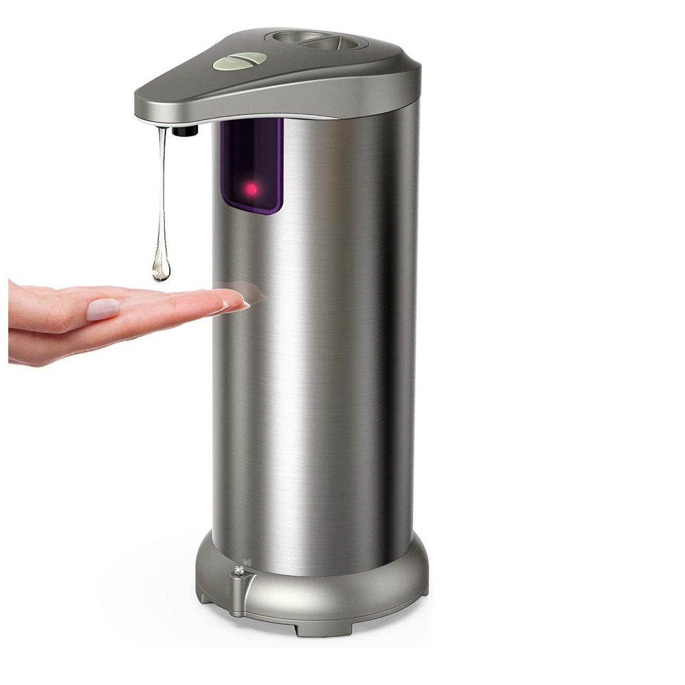Soap Dispenser, Touchless High Capacity Automatic Soap Dispenser Equipped w/Infrared Motion Sensor Waterproof Base Adjustable Switches Suitable for Bathroom Kitchen Hotel Restaurant