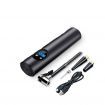 Mini Tire Inflator Rechargeable with LED Lights, Portable Air Compressor with Digital LCD Display, Wireless Air Compressor Tire Inflator for Car Motorcycle Bicycle Bike (black)
