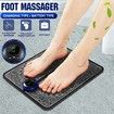 EMS Electric Foot Stimulator Massager Mat USB rechargable with Remote Control