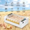 24 Egg Incubator Automatic Digital Hatching Chicken Pigeon Quail Eggs Hatcher Machine with LED Candling Lamps