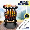 16" Fire Pit BBQ Grill Fireplace Outdoor Portable Brazier Camping Patio Heater