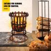 16" Fire Pit BBQ Grill Fireplace Outdoor Portable Brazier Camping Patio Heater