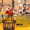16" Fire Pit BBQ Grill Fireplace Outdoor Portable Brazier Camping Patio Heater