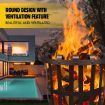 16" Fire Pit BBQ Grill Fireplace Outdoor Portable Brazier Camping Patio Heater