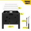 20" Fire Pit BBQ Grill Outdoor Fireplace Brazier Portable Camping Patio Heater