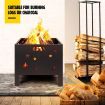 20" Fire Pit BBQ Grill Outdoor Fireplace Brazier Portable Camping Patio Heater