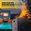 20" Fire Pit BBQ Grill Outdoor Fireplace Brazier Portable Camping Patio Heater