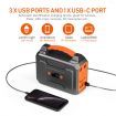 Portable 70200mAh 100W Solar Generator Power Station Battery Backup