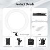 480 LED 18" Dimmable LED Ring Light Adjustable with Stand for Makeup Photo Studio