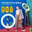 480 LED 18" Dimmable LED Ring Light Adjustable with Stand for Makeup Photo Studio