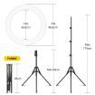 480 LED 18" Dimmable LED Ring Light Adjustable with Stand for Makeup Photo Studio