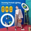 240 LED Dimmable LED Ring Light 18" 5500K for Makeup Selfie Photography Live Streaming