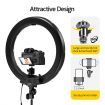 240 LED Dimmable LED Ring Light 18" 5500K for Makeup Selfie Photography Live Streaming