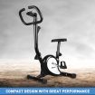 Excercise Bike Stationary Belt Bicycle Spin Home Gym Trainer Indoor Cycling Pedal Exerciser Aerobic Equipment Black