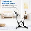 Excercise Bike Stationary Belt Bicycle Spin Home Gym Trainer Indoor Cycling Pedal Exerciser Aerobic Equipment Black