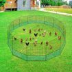 Chicken Fence Poultry Net Ducks Netting Geese Fencing Hens Mesh Coop 15 Posts 30m x 1.25m