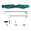 Chicken Fence Poultry Net Ducks Netting Geese Fencing Hens Mesh Coop 15 Posts 30m x 1.25m