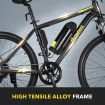 Auswheel 26" Electric Bike eBike Mountain Bicycle 36V 250W Brushless Motor 7 Speed Shifter