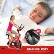 GENKI Spin Exercise Bike Indoor Cycling Bike Training Bicycle with LCD Monitor Red