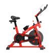 GENKI Spin Exercise Bike Indoor Cycling Bike Training Bicycle with LCD Monitor Red