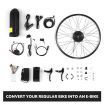 Electric Bike Conversion Kit with Battery 350W Brushless Motor 26" Rear Wheel