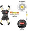 Bike Phone Mount Metal Motorcycle Smartphone Holder for Handlebar Cradle Clamp with 360 Rotate 4.0-7.0 inch Device