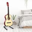 Melodic 38 Inch Round Acoustic Guitar Pack Classical Cutaway Natural Colour