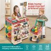 48 Pieces Preschool Kids Pretend Play Shop Grocery Supermarket with Trolley