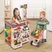 48 Pieces Preschool Kids Pretend Play Shop Grocery Supermarket with Trolley
