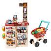 48 Pieces Preschool Kids Pretend Play Shop Grocery Supermarket with Trolley