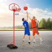 2.7m Adjustable Kid Basketball System Hoop Stand Backboard Basketball Set