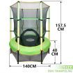 Genki 55" Kids Trampoline with Safety Enclosure Net