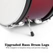 Melodic 5 Piece Drum Kit for Children Kids w/ Kick Pedal Cymbals Stool Drumsticks Red