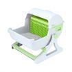 Petscene Cat Litter Box Pet Semi Automatic Cat Toilet Cat Furniture Green