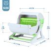 Petscene Cat Litter Box Pet Semi Automatic Cat Toilet Cat Furniture Green