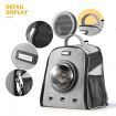 Petscene Dog Cat Crate Pet Carrier Cage Puppy Kitten Bubble Backpack Grey