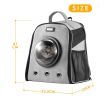 Petscene Dog Cat Crate Pet Carrier Cage Puppy Kitten Bubble Backpack Grey